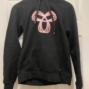 TNA Hoodie *Black with Pink and White Embroidery* Size Small